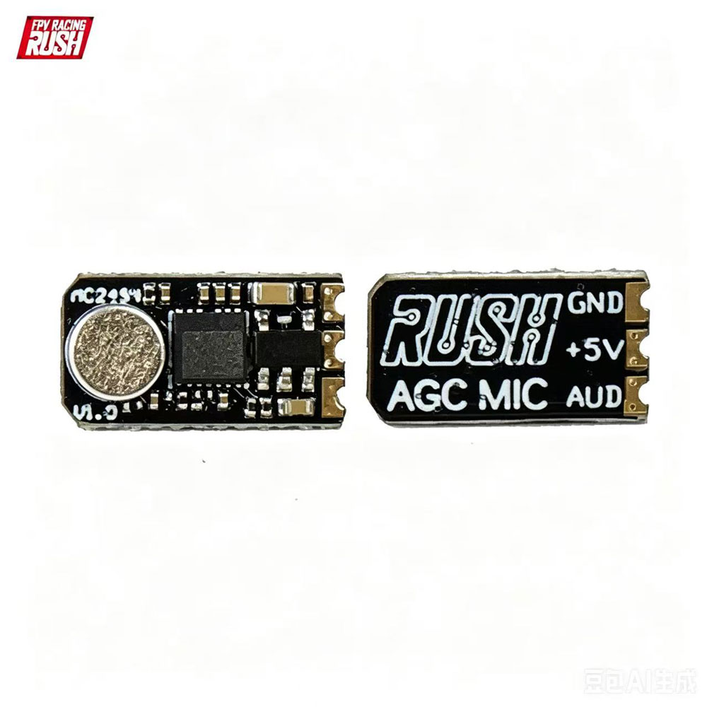 Top Rc Hobby Mini Xcub - Microfone RUSH AGC 5V DC para