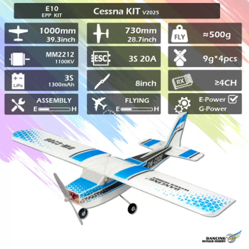 Avião RC DW Hobby EPP Cessna K - Rc Hobby Canada avaliação e preço