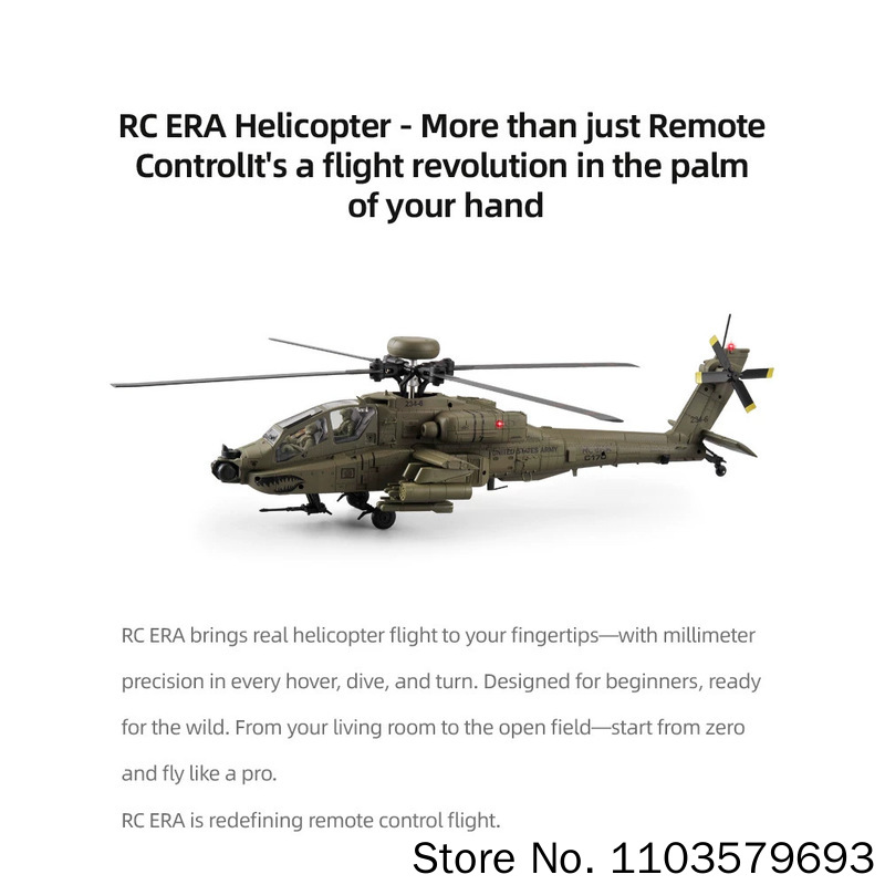 Helicóptero RC Era RC Ah 64d A - Rc Hobby Canada avaliação e preço